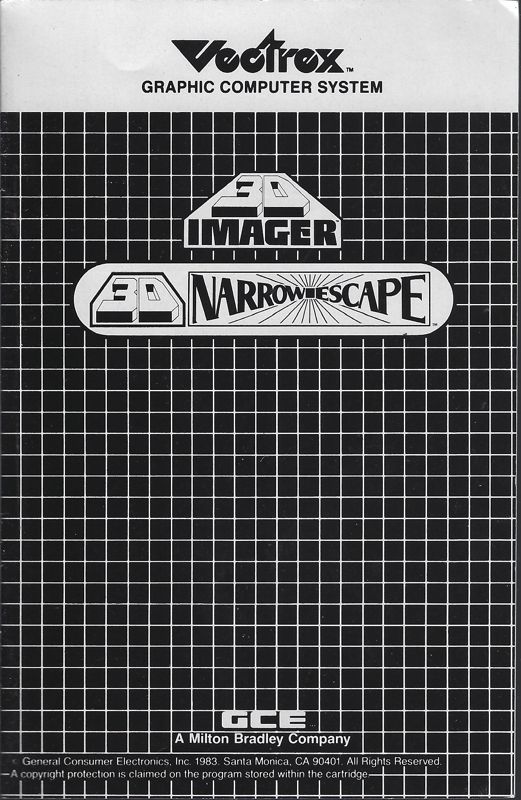 Narrow Escape box art for Vectrex